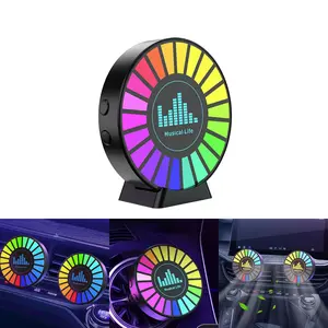 car music rhythm light, circle pickup light, synchronized RGB voice controlled light, multi-mode aromatherapy environment light, car decoration LED pickup light
