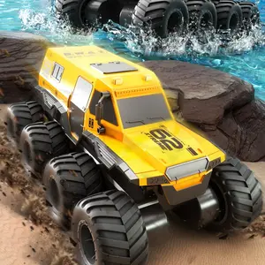 Amphibious Eight Wheel Off Road Remote Control Vehicle, Snowmobile Wireless Controller RC Special Action Remote Control Vehicle, Remote Control Truck, Outdoor Toy