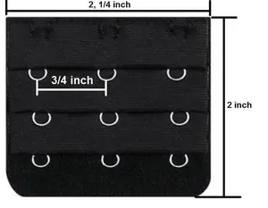 Bra Extenders 3 Hooks Set of 6 - Compatible with Womenswear Buckles