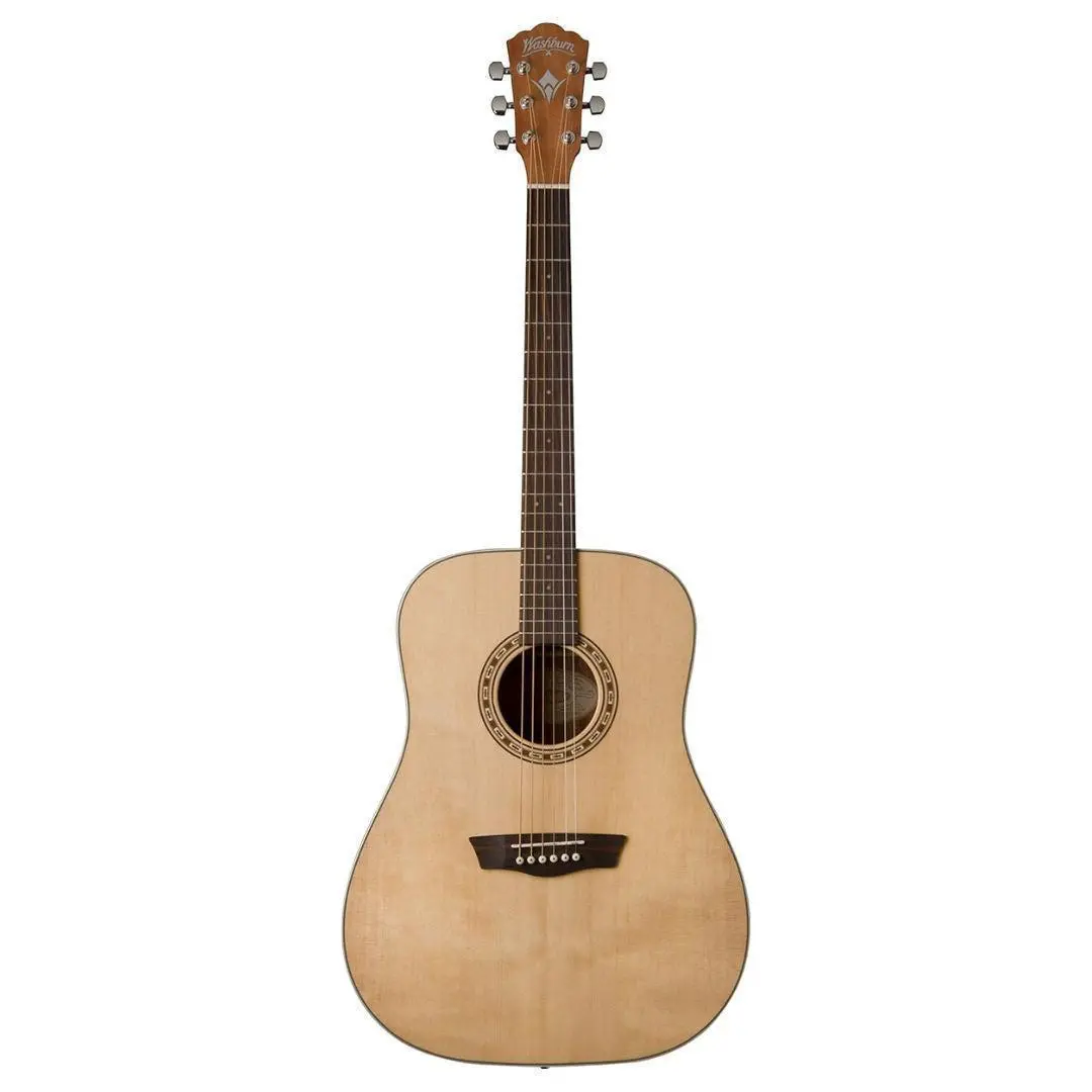Washburn D7S Harvest Dreadnought Acoustic Guitar (Natural) *Ships Today*