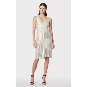 THE METALLIC GRACIE MIDI DRESS