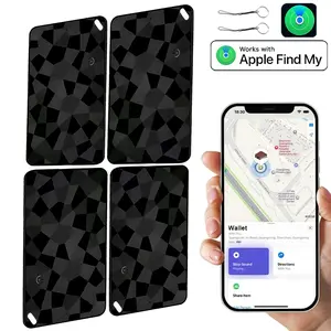 Tracker Tag 4 Pack Luggage Tracker Smart Tag Works with Apple Find My,  Key Finder Locator for Bags,Wallet Tracker,Item Finder Tag Locate or Tracking for Keys(iOS only)Essential cards for going out with smart tags for peace of mind