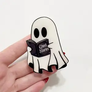 Ghost Stories Phone Grip Halloween Kindle Accessory Compact Durable Magnetic Stand for Cellphone Smartphone MagSafe Compatible with Adapter Ring Included