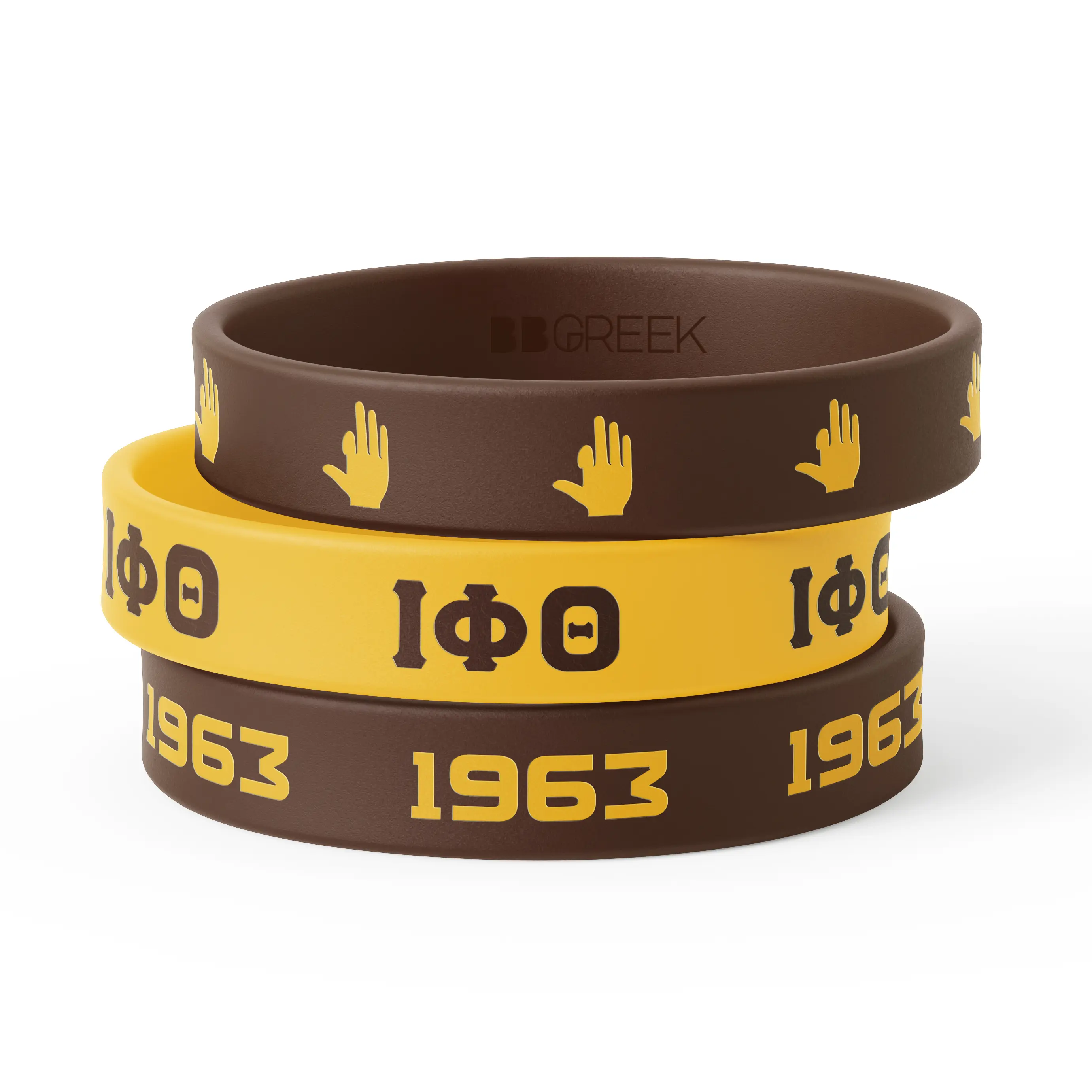 BBGreek - Iota Phi Theta - Set of 3 Silicone Bracelets - Official Vendor