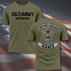 US Army T-Shirt, United States Army Eagle Graphic Tee, Patriotic Military Shirt, Veteran Gift, American Flag Army Shirt
