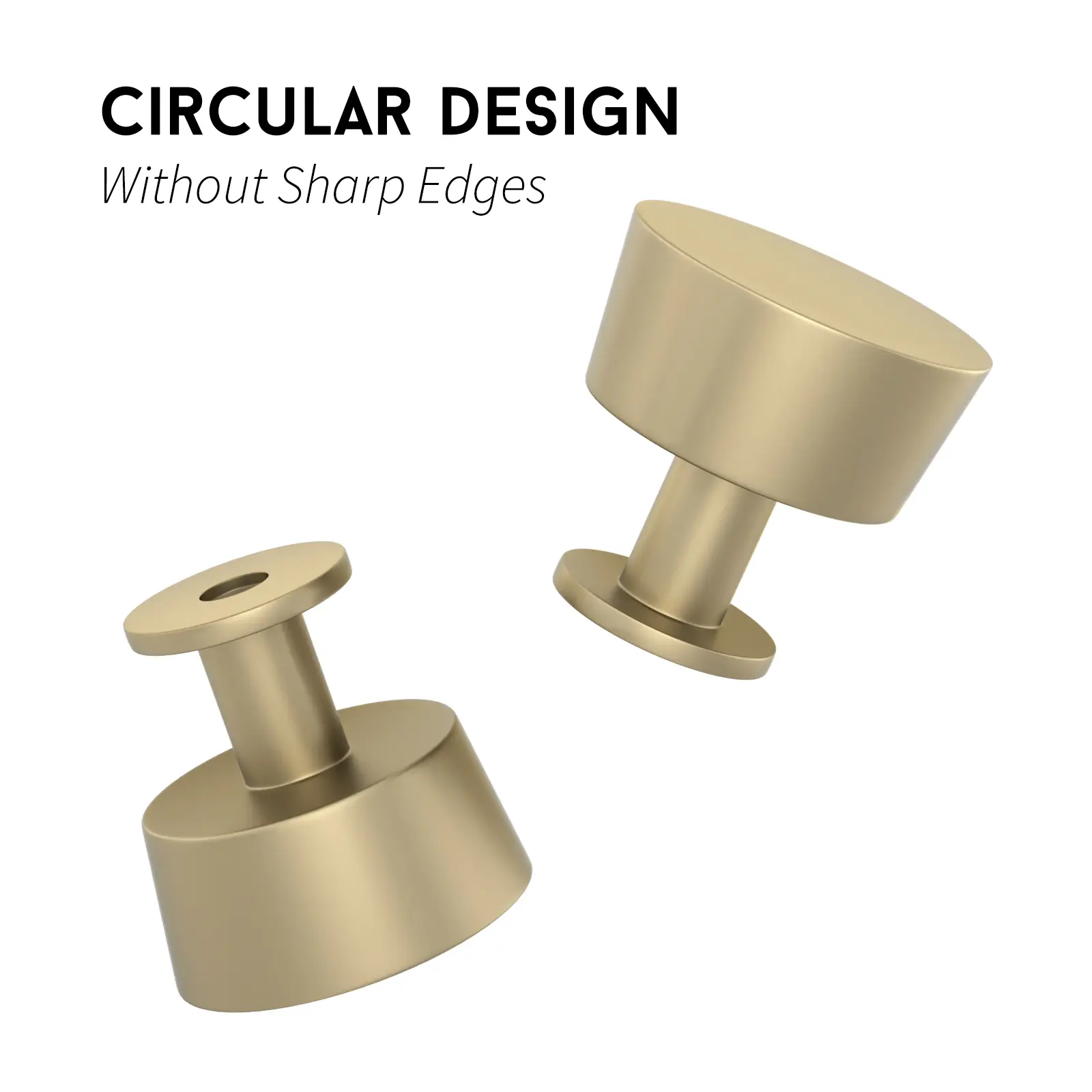 goldenwarm 30 Pack Brushed Brass Cabinet Knobs for Drawers Brushed Gold Cabinet Knobs and Pulls Brass Knobs for Cabinets?Round Cabinet Knobs Closet Door Knobs