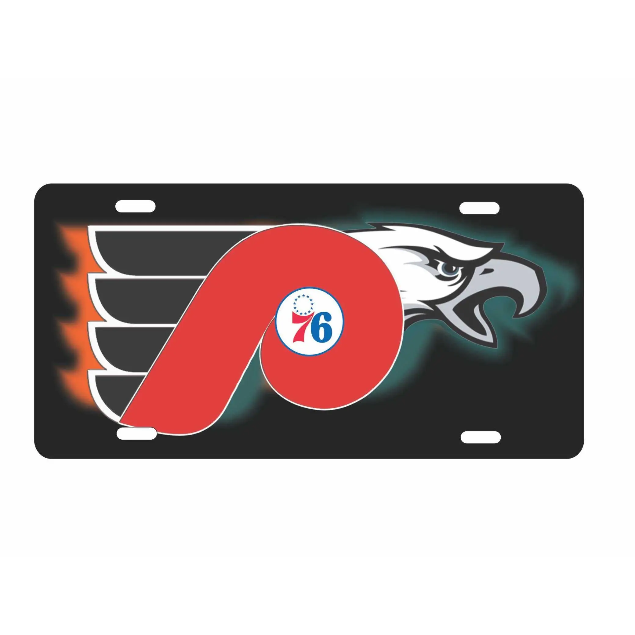 Philadelphia sport teams combined logo novelty front license plate Decorative vanity car tag