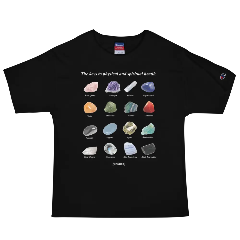 Crystal Champion Tee Crewneck Cotton Menswear Top