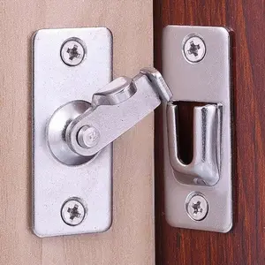 Stainless Steel Door Lock, 90 Degree Door Lock, Door Security Lock, Door Lock Latches for Home, Office, Hotel, Apartment