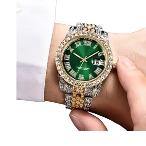 Emerald Face Watch Analog Luxury Casual