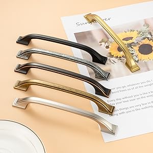 10 Pack Antique Brass Cabinet Pulls 3 Inch Vintage Brass Cabinet Handles Antique Brass Hardware for Kitchen Cabinets 8222 Drawers Bedroom Dresser Bathroom Vanity Cupboard