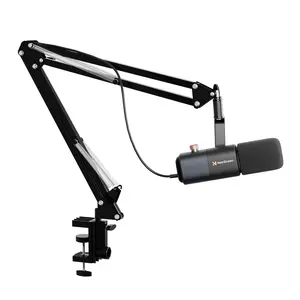 NearStream AM10X Podcast Microphone, XLR/USB Dynamic Microphone with Desktop Mic Stand, Studio Microphone for Podcasting, Gaming, Streaming, Recording Vocals