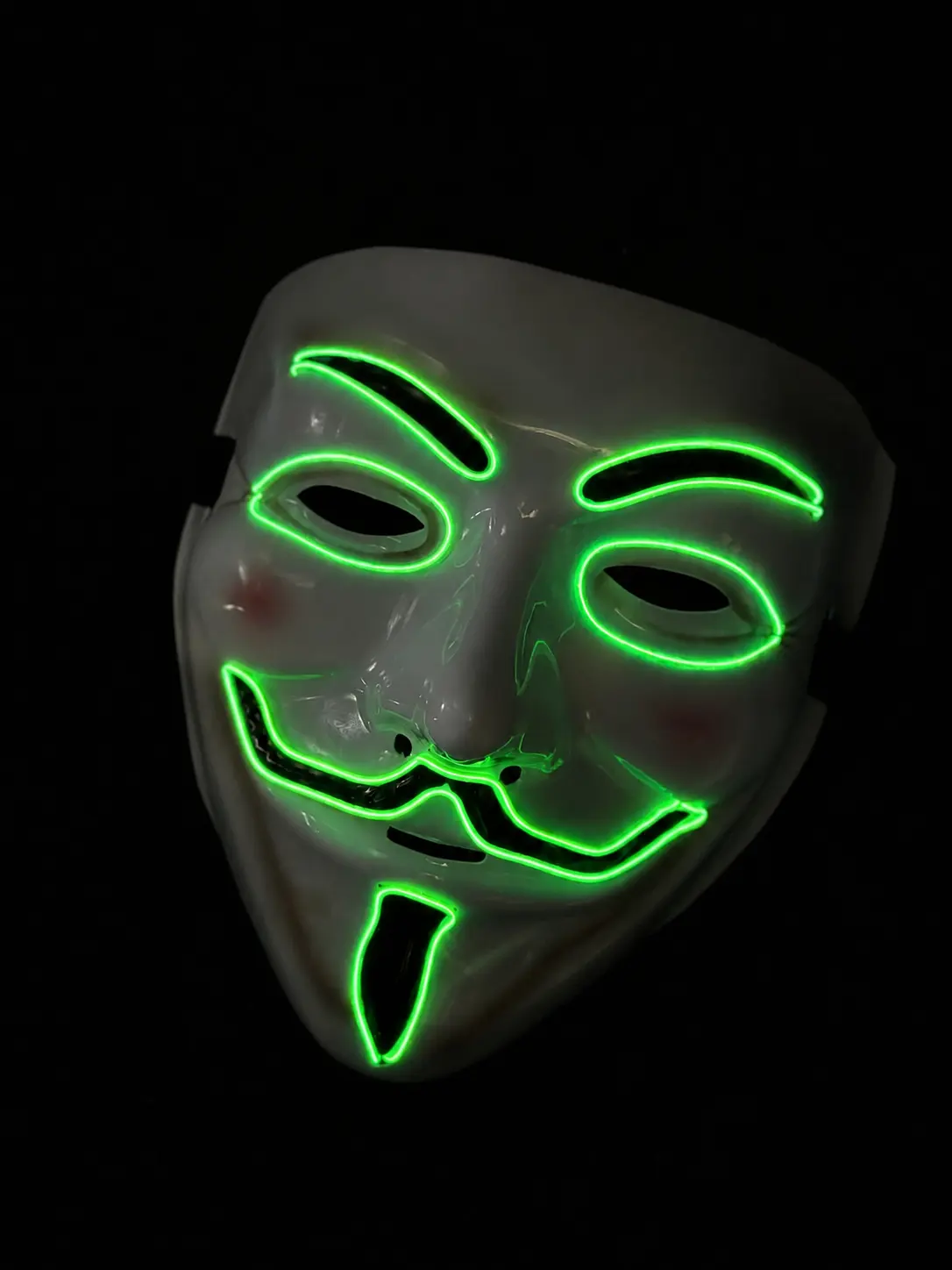Neon Anonymous - Green Voltage LED Mask