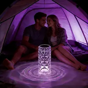 Mood Lamp Acrylic Color-Changing Lamp with Touch Sensor & Remote Control 16 RGB Colors 3 Brightness Levels for Room Decor Ideal for Bedroom Ambiance Diamond-Cut Surface Energy-Saving LED