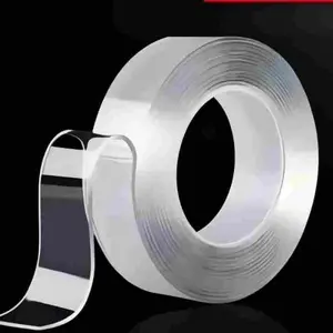 Double Sided Tape Heavy Duty, Nano Double Sided Adhesive Tape, Clear Mounting Tape Picture Hanging Adhesive Strips (9.85FT)