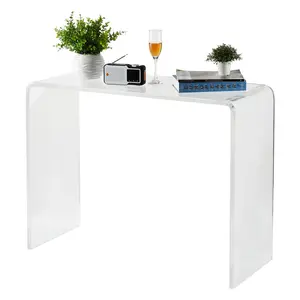 Garvee Modern Acrylic Console Table Transparent Narrow Side Table, Compact Accent Furniture for Living Room, Dining Room, or Entryway, 38.2x15x29.3 in