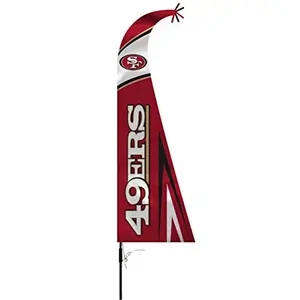 San Francisco 49ers Flag Premium Feather Style Special Order