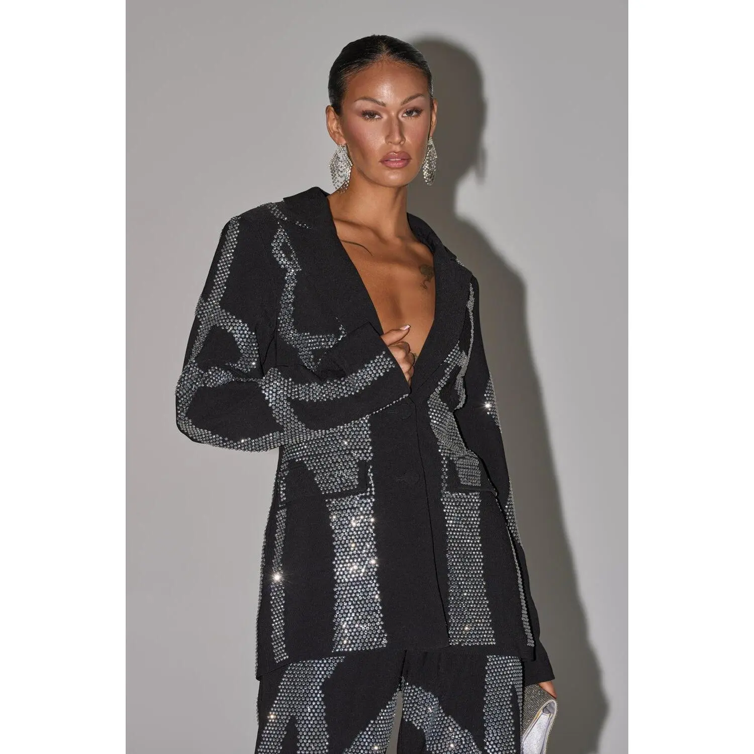 GEMINI RHINESTONE BLAZER