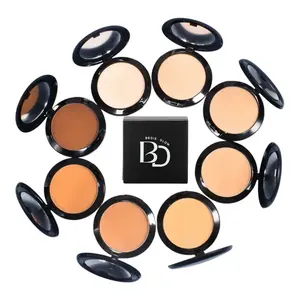 Bedie Glow Bed Naturel Powder Puffs Waterproof Oil-Control Normal Skin Tone Compact Makeup Tool for Smooth Application