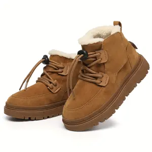 New Snow Boots, Outdoor Shoes for Autumn And Winter, Stylish Ankle Boots, Hiking Shoes, Thickened Sole for Comfort And Warmth, Suitable for Boys And Girls, Available in Various Sizes.