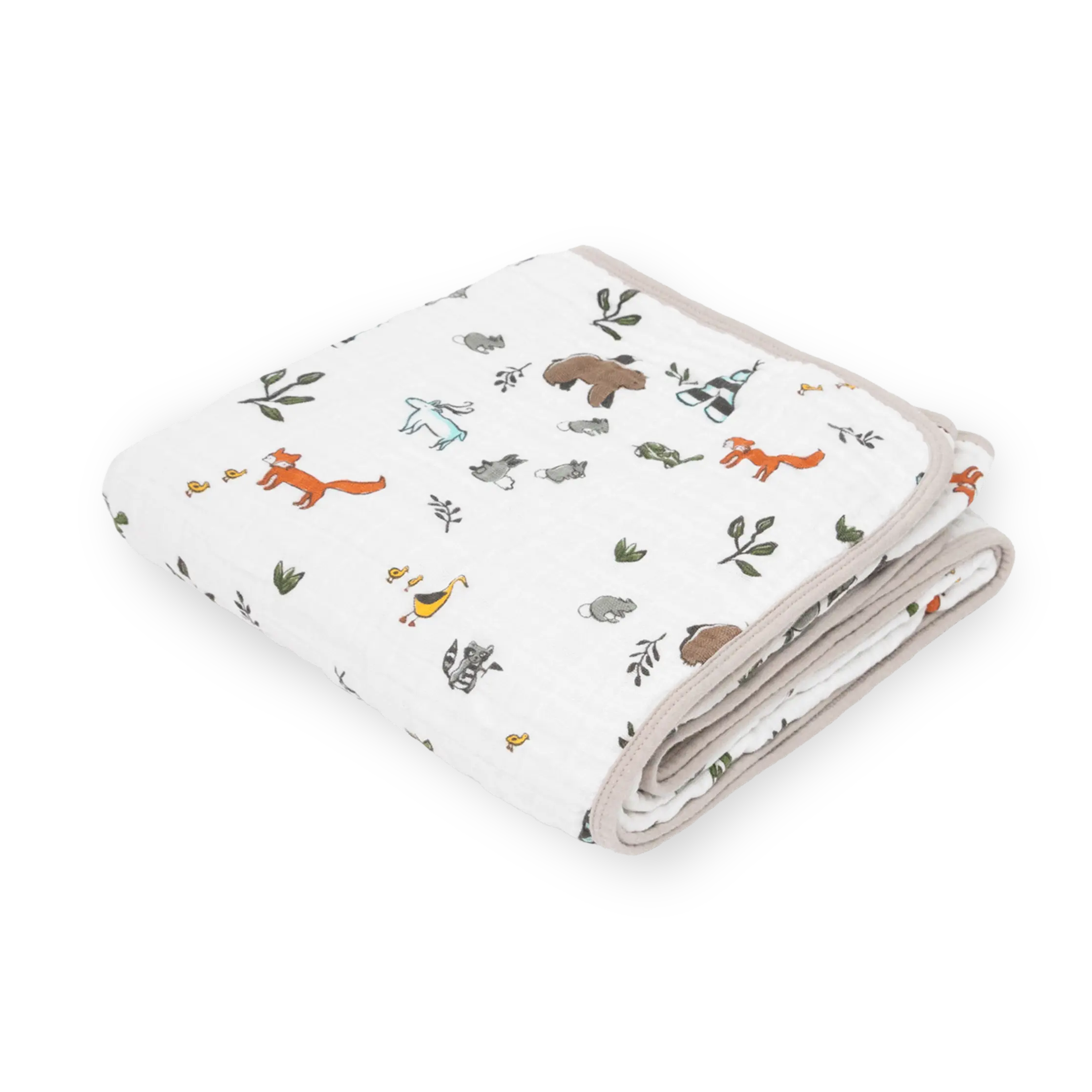 Original Cotton Muslin Quilt - Forest Friends