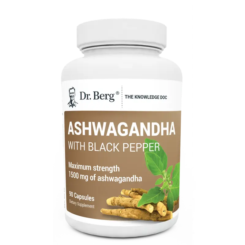 Ashwagandha with BioPerine (Black Pepper) - 90 Vegetable Capsules Healthcare Supplement Vitamin