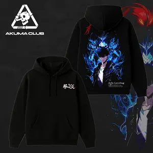 Solo Leveling Arise Sung Jin-Woo T-Shirt Hoodie | Shadow Monarch Black Oversized Graphic Tee Anime Streetwear Otaku Merch