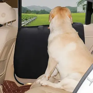 2-Piece Dog Car Travel Accessories - Car Door and Seat Protection Covers, Scratch Guard For Pets, Waterproof Nail and Paw Protectors