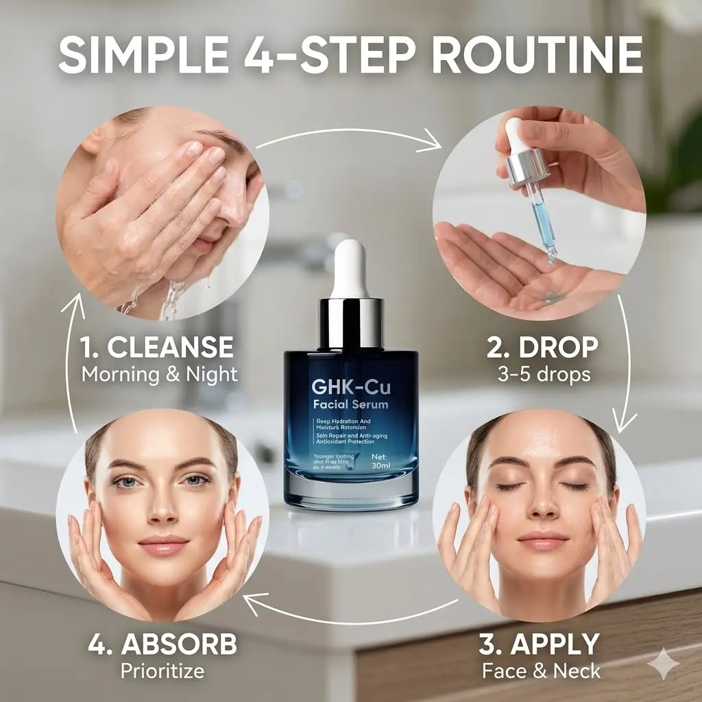 GHK-Cu Copper Peptides Serum - Deep Hydration, Antioxidant-Rich, Gentle Formula for All Skin Types, 30ml - Facial, Hydrating - TikTok Shop GHK-Cu Copper Peptides Serum - Deep Hydration, Antioxidant-Rich, Gentle Formula for All Skin Types, 30ml - Facial, Hydrating - TikTok Shop