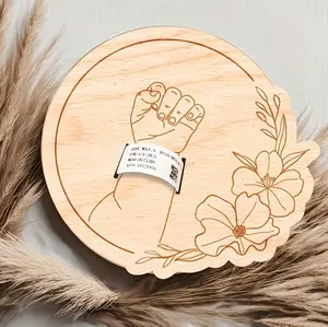 Personalized Newborn Hospital Bracelet Keepsake Box | Engraved Baby Memory Gift for New Parents