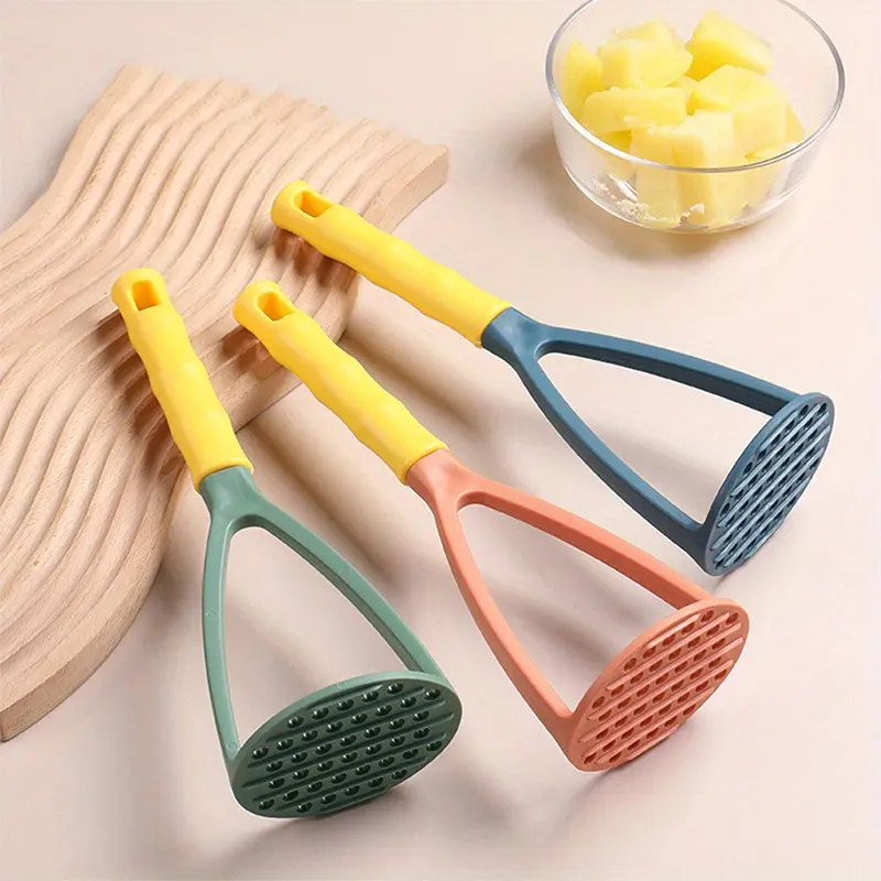 1pc Pressed Potato Masher Ricer Puree Juice Maker Potato Pusher Smooth Mashed Potatoes Crusher Fruit Tools Durable Fruit Tool Kitchen Kitchen Gadgets Kitchen Fruit Utensil Kitchenware