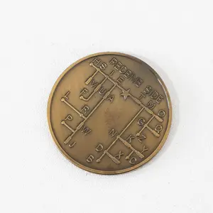 Morse Code Coin, 1 Count Wireless Training Coin, Commemorative Coin, Party Gift for Father's Day, Party Supplies, Festive & Party Supplies