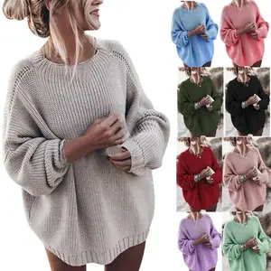 2025 Spring, Autumn and Winter Clothing New Solid Color Knitwear Loose Batwing Sleeve Oversized Sweater Coat Women(Sheets)