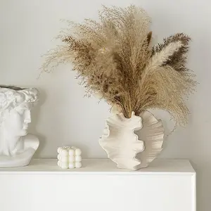 European Style Ceramic Vase, Matte Finish Hydroponic Dried Flower Holder, Home Decor Ornament, Gift Craft Item
