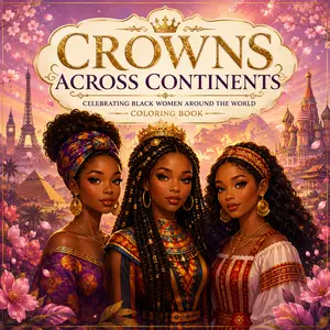 Crowns Across Continents Celebrating Black Women Around the World A Global Coloring Journey Honoring the Culture, Beauty, and Power of Black Women Worldwide