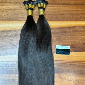 Itips Human Hair Extensions - Natural Appearance, Straight, Black, 100% Human Hair, Designed for Various Stylish Needs