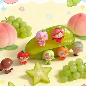 KOKOSA Fruit Assassin Series Mengli Blind Box Figure, Kawaii Mystery Collectible Statue, Desktop Display Gift for Fans & Girls Figurine