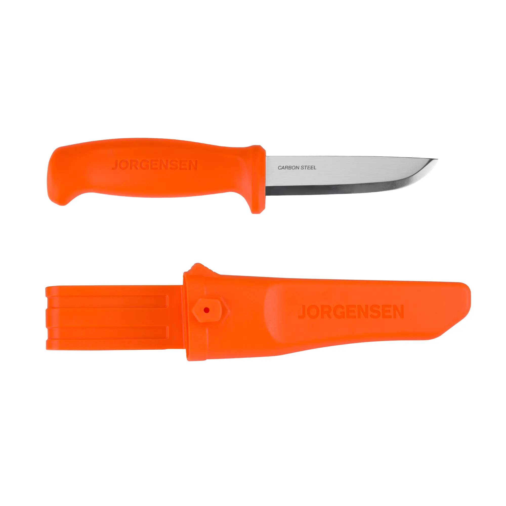 #fathersdaygift Jorgensen 8.25" Companion Fixed Blade Bushcraft Knife with Sheath, SK5 Carbon Steel Blade with Ergonomic Handle, Outdoor Full Tang Knife for Camping, Hiking