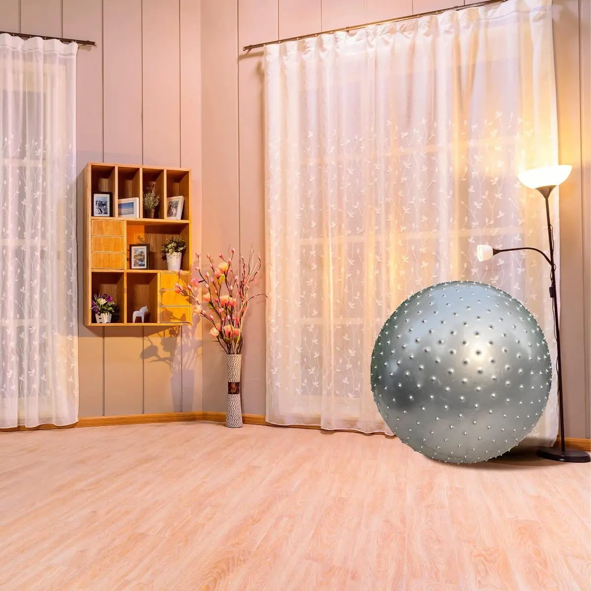 Thorn Ball Giant Sensory Inflatable Yoga Massage Ball with Air Pump for Yoga and Outdoor Games Enhances Workout Experience