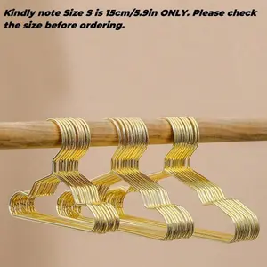 5pcs Gold Pet Small Space Saving Hanger Set