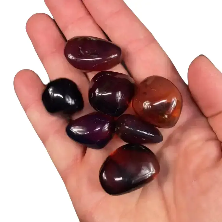 Blue Sumatran Amber Tumbled Stone - Jewelry Accessory & Amber Decoration, 2 Sizes Available