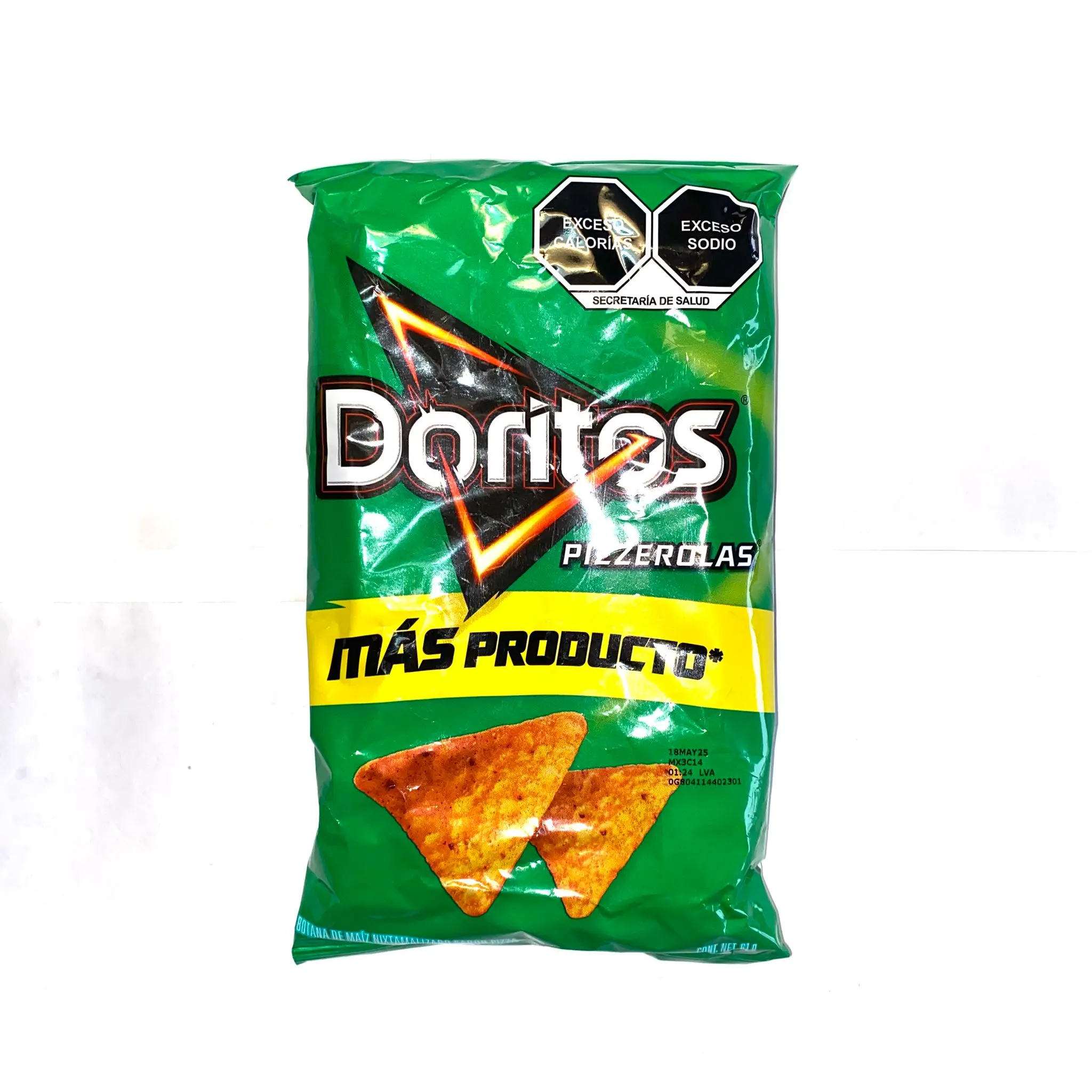 100 BAGS - DORITOS PIZZEROLAS - 61 GRAMS PER BAG