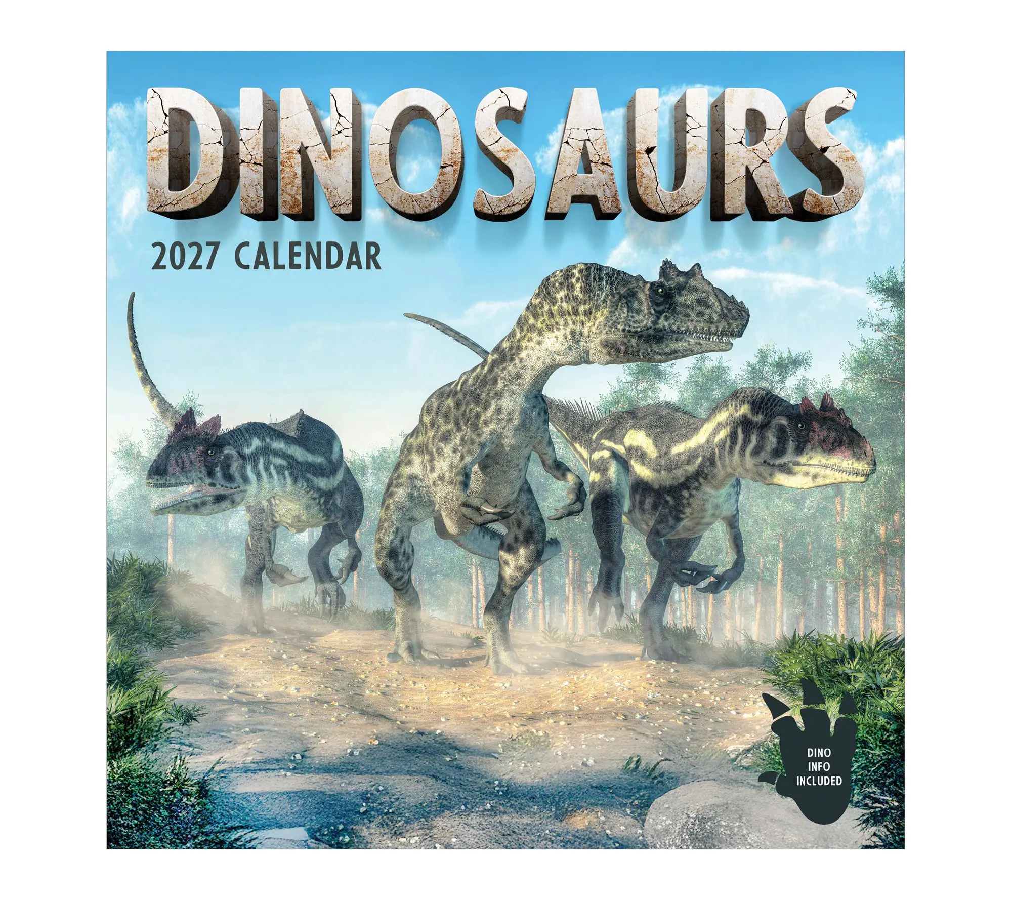 TF Publishing 2027 Dinosaurs Wall Calendar
