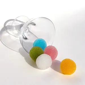 Summer Mini Moods Pocket-Sized ASMR Ball (1 Pc) - Mini Crunchy FrostBits or JellyGems Sensory Stress Toy, Pick Your Color