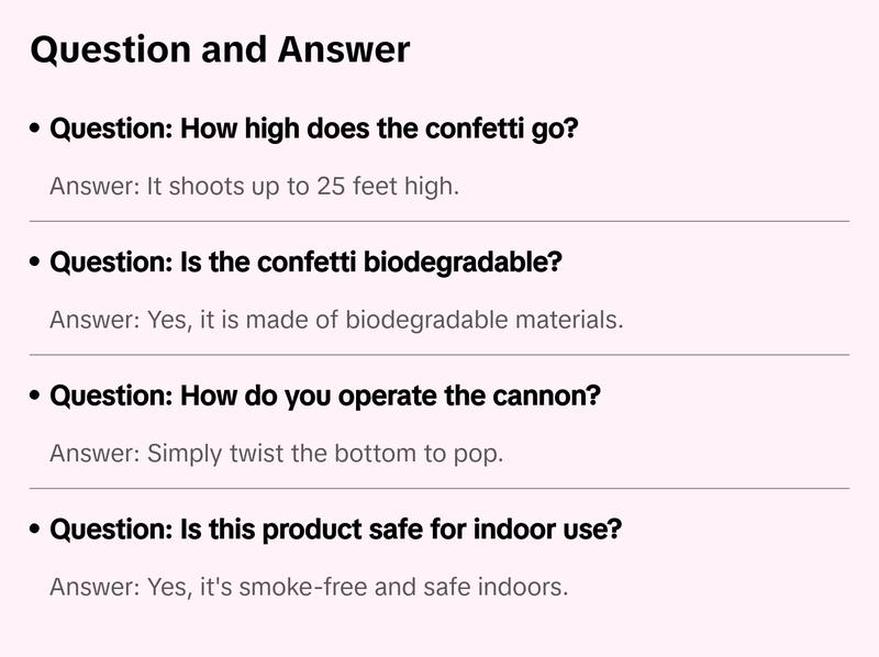 18" Pink Gender Reveal Confetti Cannon