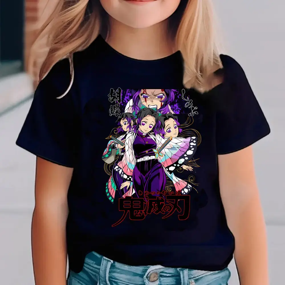 Shinobu Kocho Demon Slayer Anime Graphic Tee, Shinobu Kimetsu No Yaiba Anime Youth Shirt, Kocho Shinobu Demon Slayer Anime T-Shirt for Men, Women and Kids