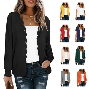 VIISHOW Women's Button Down Cardigan Long Sleeve Short Sleeve Casual V-Neck Soft Knit Lightweight Cardigans Sweater