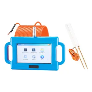 Underground Water Detector with 1640ft Range, 7-Inch Touchscreen Display, Portable Underground Water Locator for Pipes, Utilities, Leaks and Moisture, High-Sensitivity Sensor, Depth Reading, Multimode Scan, Ideal for Construction