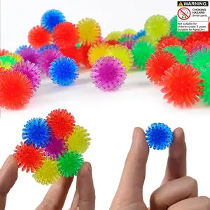 10pcs Realistic Stinging Caterpillar Stress Relief Toys, Yoga Foot Massage Balls, Quick Bounce, Office Stress Reliever, Random Colors