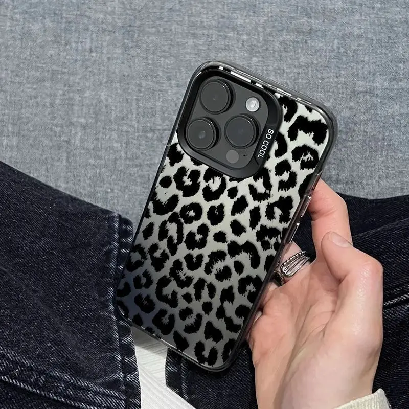 Fashion Leopard Pattern Camo Pattern Shockproof Phone Case for iPhone 11 12 13 14 15 16 Pro Max Plus Protecitved Cover Affordable Anti-Fall Vintage Premium Sitka Protector Protection Casing Protective cute girly iphone cases flaunt phone case